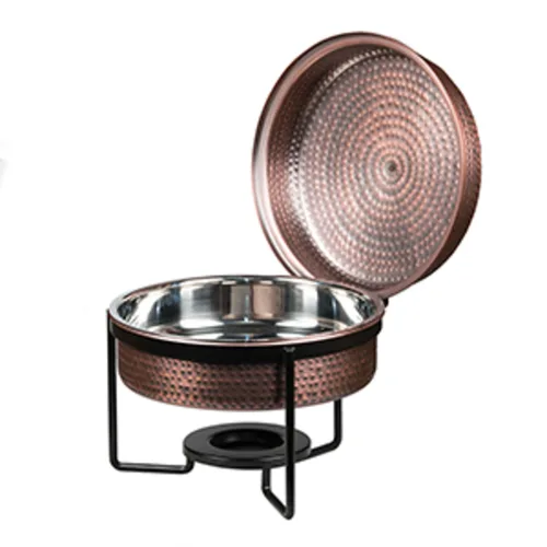 Чафиндиш (мармит) 7 л круглый Antique нерж. с покрытием на подставке P.L. Proff Cuisine