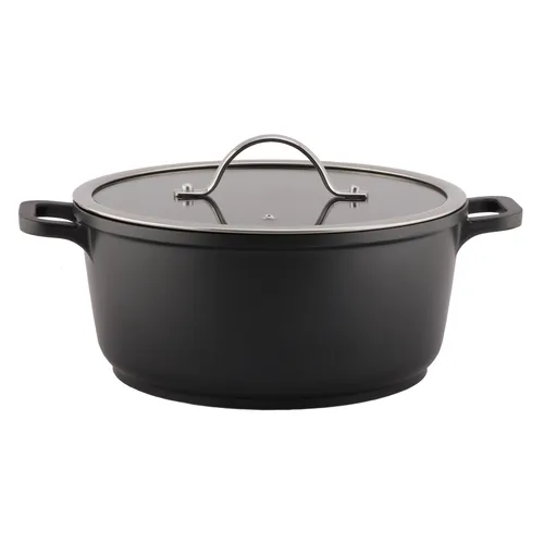 Кастрюля  4 л 24/20,8*16 см с крышкой New Kitchen Standard алюм. с антиприг. покрытием ИНДУКЦИЯ