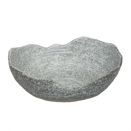 Салатник 1000 мл 22,9*18,2 см h7,7 см Wave Up Stone Crush Untouched Taiga P.L. [1]