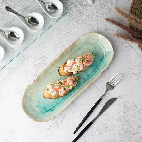 Блюдо овальное 32,5*12,5 см h2,5 см Sea Blue Frutti di Mare P.L. [1]
