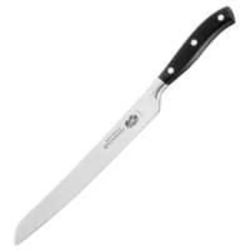 Нож для хлеба 23 см кованый Grand Maitre черная ручка Victorinox  