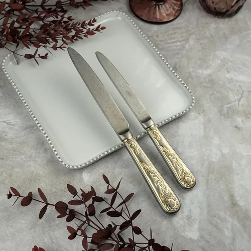 Нож столовый 24,5 см матовый с золотом Lord Vintage Style P.L. Proff Cuisine [12] 