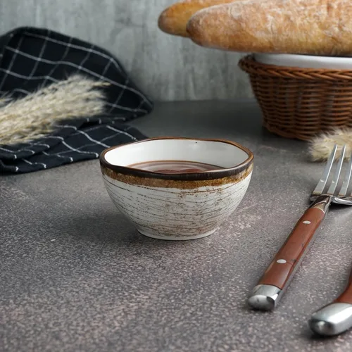 Соусник  80 мл d 7,4 см h3,7 см круглый фарфор Wood Fusion P.L. Proff Cuisine [6]