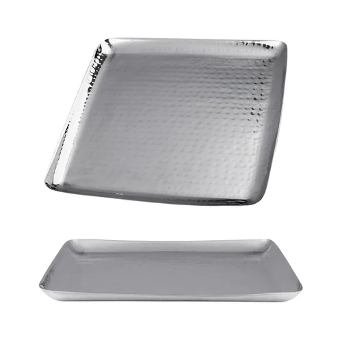 Блюдо квадратное 27*27 см h1,5 см (поднос) Dents нерж. P.L. P.L. Hotelware