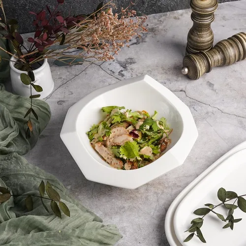 Салатник  725 мл d 25 см h9/7 см Nut Shell белый фарфор P.L. Proff Cuisine [2]