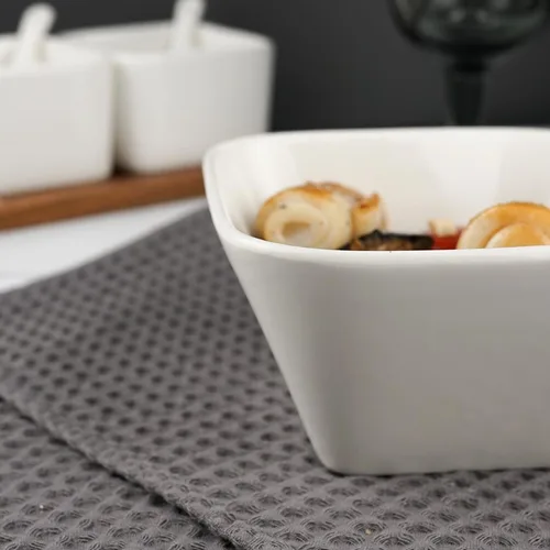 Салатник  440 мл 12,5*12,5 см h6,5 см квадратный белый фарфор P.L. Proff Cuisine [6]