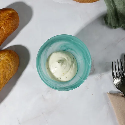 Соусник 150 мл 9*6,5 см Green Sky косой конус матовое стекло P.L. Proff Cuisine [4]