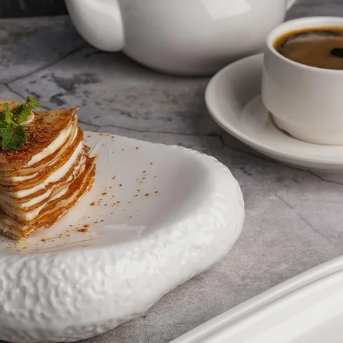 Блюдо овальное для подачи 25,5*15 см h4,5 см Organic белое фарфор P.L. Proff Cuisine [2]