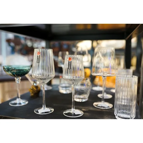 Бокал для вина 355 мл "Streak Optical" d 7,8/6,1 см h22 см P.L. - BarWare [6]