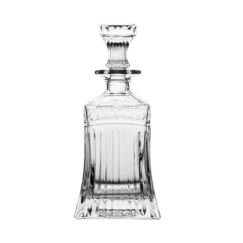 Графин  0,5 л штоф с крышкой Graph h24 см 10*10 см стекло P.L. - BarWare [1]