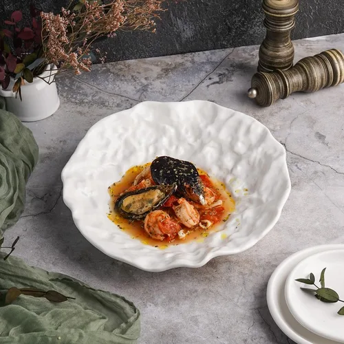 Салатник  650 мл d 25,6 см h5,9 см Oyster белый фарфор P.L. Proff Cuisine [3]