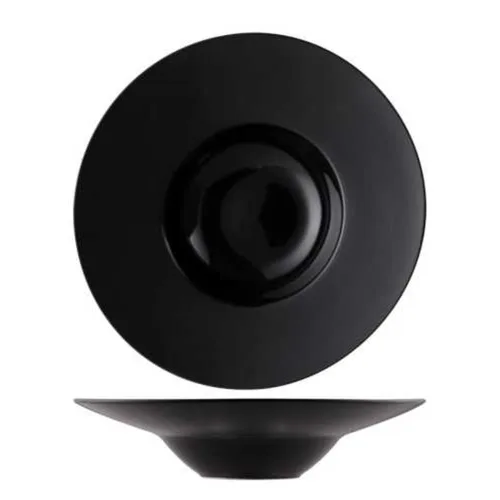 Тарелка глубокая 350 мл d 30 см (15,5 см) Black фарфор P.L. Proff Cuisine [1]
