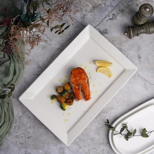 Блюдо прямоугольное 36*23,5 см h2,5 см белое фарфор P.L. Proff Cuisine [3]