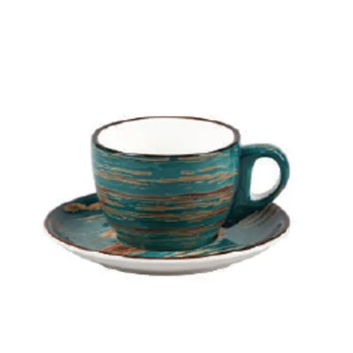 Кофейная пара 100 мл d 12 см h5 см Texture Dark Green P.L. Proff Cuisine [6]