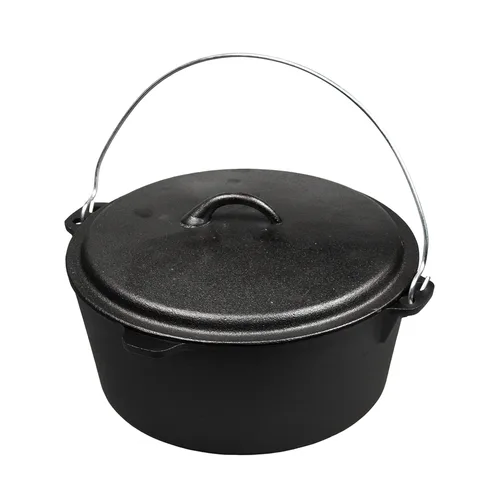 Казан котел  8 л чугун с крышкой черный ИНДУКЦИЯ P.L. Proff Cuisine