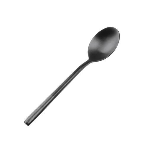 Ложка чайная 14 см матовая черный цвет Black Sapporo PVD P.L. - Davinci [12]
