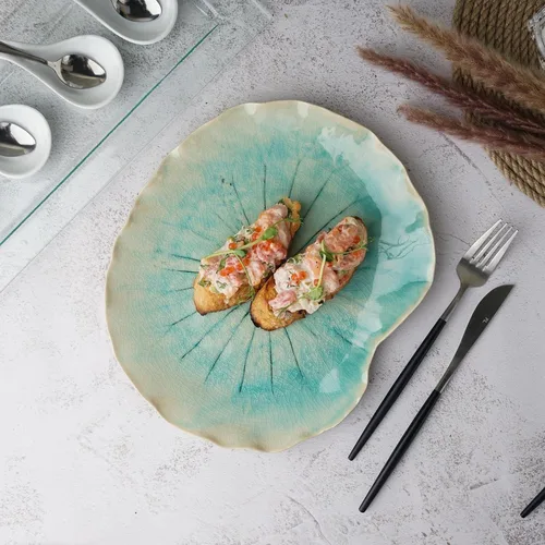 Блюдо для подачи 27,5*22,5 см h2,5 см Sea Blue Frutti di Mare P.L. [1]