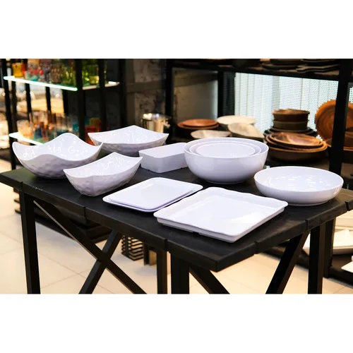 Блюдо 24,8*17,1*1,9 см прямоуг. с бортом White пластик меламин P.L. Proff Cuisine