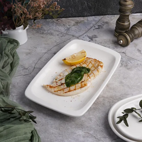 Блюдо прямоугольное 29,5*18,5 см белое фарфор P.L. Proff Cuisine [6]