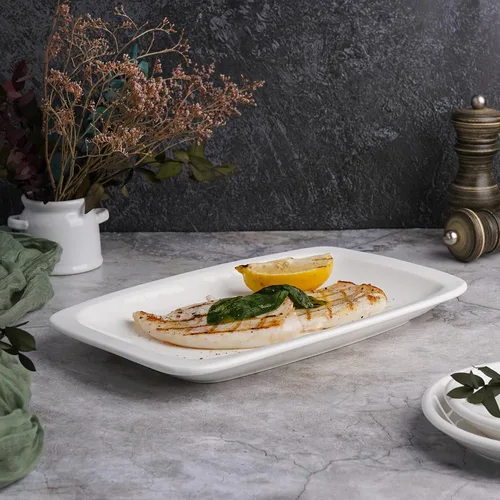 Блюдо прямоугольное 29,5*18,5 см белое фарфор P.L. Proff Cuisine [6]