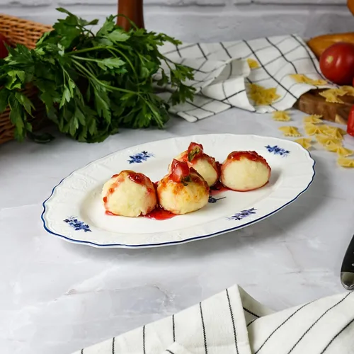 Блюдо овальное 30,6*19,4*2,3 см Blue Flower P.L. Proff Cuisine [1]