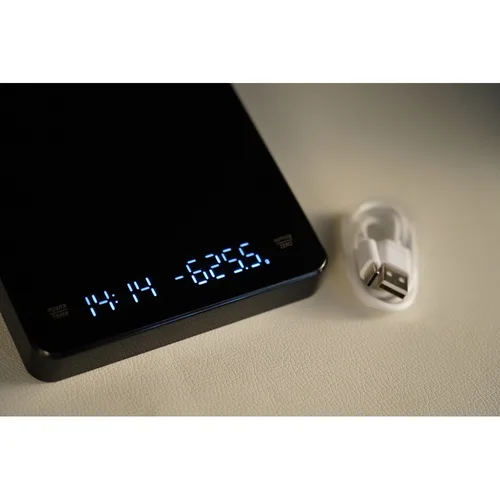 Весы кофейные портативные черные 0,1-3000гр 13*15 см h2 см USB зарядка P.L. Barbossa