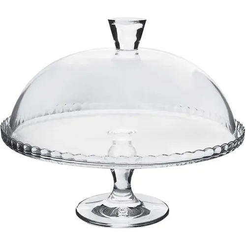 Подставка для торта 32 см h26 см со стеклянной крышкой d 30 см Патиссери Tempered Glass Pasabahce