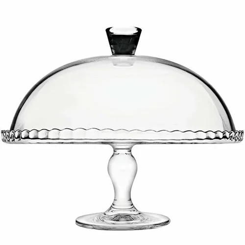 Подставка для торта 32 см h26 см со стеклянной крышкой d 30 см Патиссери Tempered Glass Pasabahce