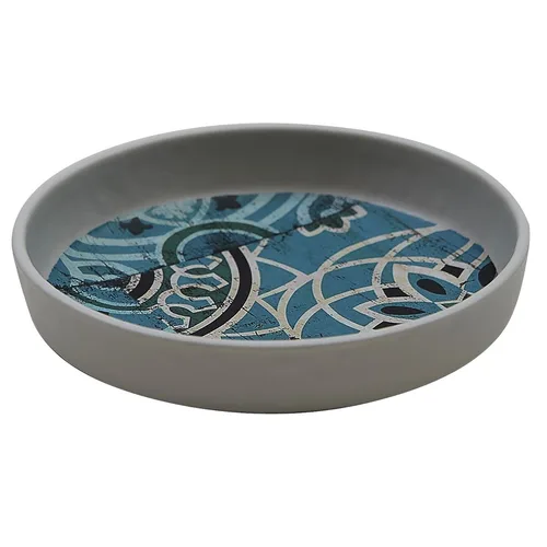 Соусник 175 мл d 12,3 см h2,6 см круглый Damask Blue пластик меламин P.L. Proff Cuisine