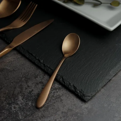 Ложка чайная 14,3 см матовая цвет светлая медь PVD Alessi-Copper P.L. [12]