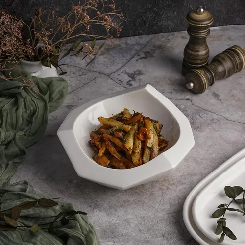 Салатник  450 мл d 20 см h8/6 см Nut Shell белый фарфор P.L. Proff Cuisine [2]