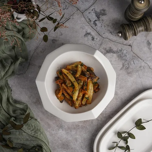 Салатник  450 мл d 20 см h8/6 см Nut Shell белый фарфор P.L. Proff Cuisine [2]