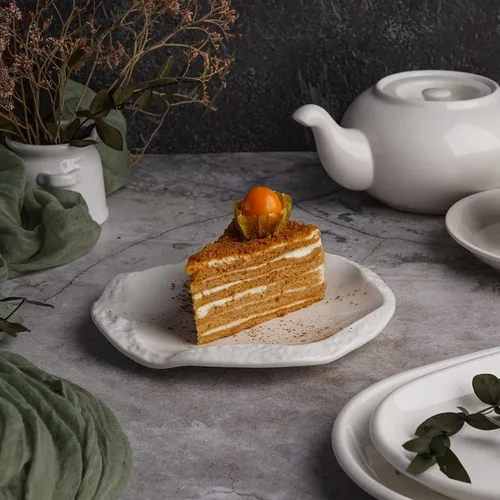 Тарелка 18*16,5 см h2 см овальная Oyster белая фарфор P.L. Proff Cuisine [6]