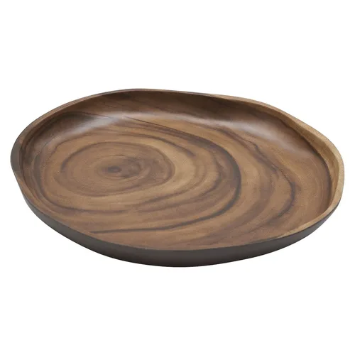 Блюдо 25*24,5*3 см овальное 500 мл African Wood 2 пластик меламин P.L. Proff Cuisine