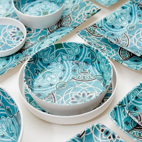 Блюдо 24*11*2,6 см прямоуг. Damask Blue пластик меламин P.L. Proff Cuisine