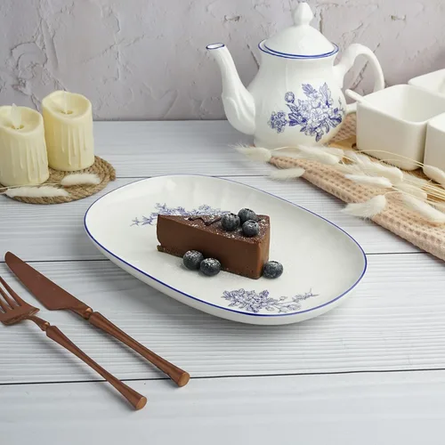 Блюдо овальное 25,6*17,8 см h2,5 см Sea Flower P.L. Proff Cuisine [1]