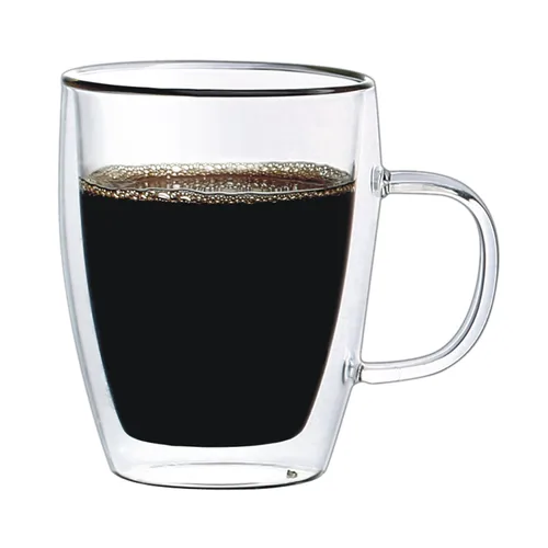 Кружка 270 мл Classic Coffee прозрачная набор 2 шт. d 8,5 см h11 см термостекло P.L. [1]