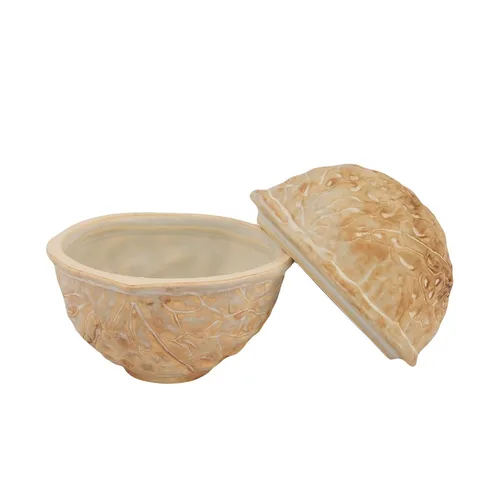 Салатник 160 мл 9,8*9,3 см h11/5,2 см с крышкой Walnut Pearl Frutti di Mare P.L. [1]