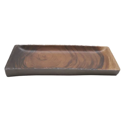 Блюдо 45,7*23*3,8 см прямоуг. с бортом African Wood пластик меламин P.L. Proff Cuisine