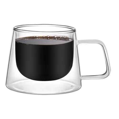 Кружка 200 мл Neo Classic Coffee прозрачная набор 2 шт. d 8 см h7,5 см термостекло P.L. [1]