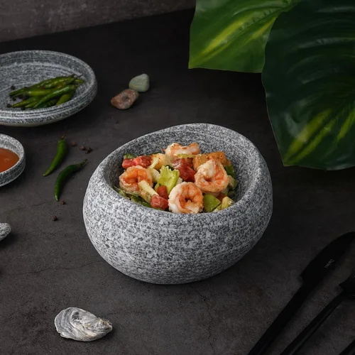Салатник  250 мл 17,5*15,5 см h8,7 см емкость для закусок Stone Untouched Taiga P.L. [1]