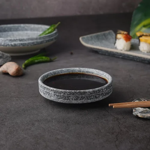 Соусник  60 мл d 8,8 см h2,3 см круглый фарфор Stone Untouched Taiga P.L. Proff Cuisine [1]