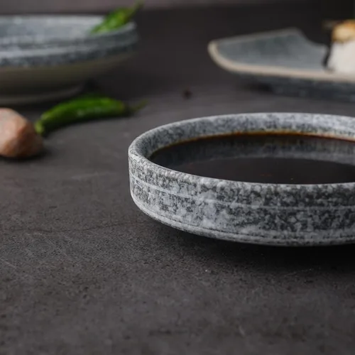 Соусник  60 мл d 8,8 см h2,3 см круглый фарфор Stone Untouched Taiga P.L. Proff Cuisine [1]