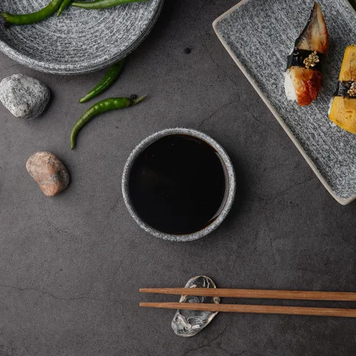 Соусник  60 мл d 8,8 см h2,3 см круглый фарфор Stone Untouched Taiga P.L. Proff Cuisine [1]