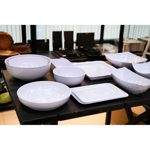 Блюдо 33,7*23,2*2,5 см прямоуг. с бортом White пластик меламин P.L. Proff Cuisine