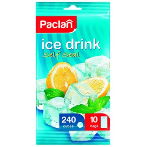 Пакет для льда "Куб" набор 10 шт по 24 кубика Paclan