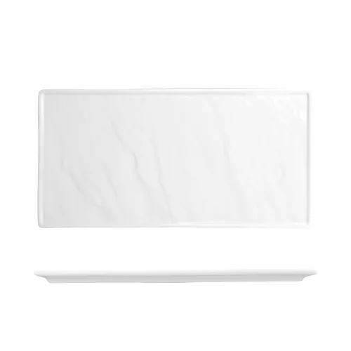 Блюдо прямоугольное 30*14 см h1,3 см Relief белое фарфор P.L. Proff Cuisine [1]