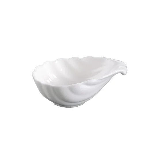 Соусник  80 мл 10,1*7,9 см h4,1 см "Ракушка" овальный белый фарфор Seashell White NEW P.L. [12]