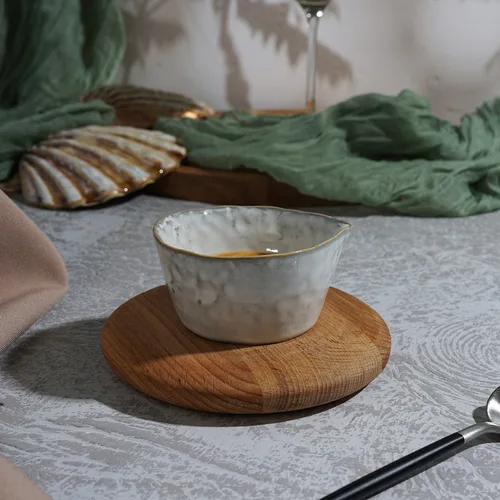 Соусник  75 мл d 8 см h4 см круглый керамика Gray Frutti di Mare P.L. [6]
