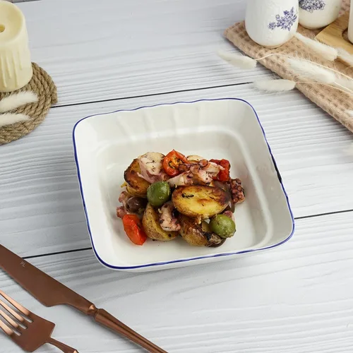 Салатник 400 мл 16*16 см h4,5 см квадратный Sea Flower P.L. Proff Cuisine [6]